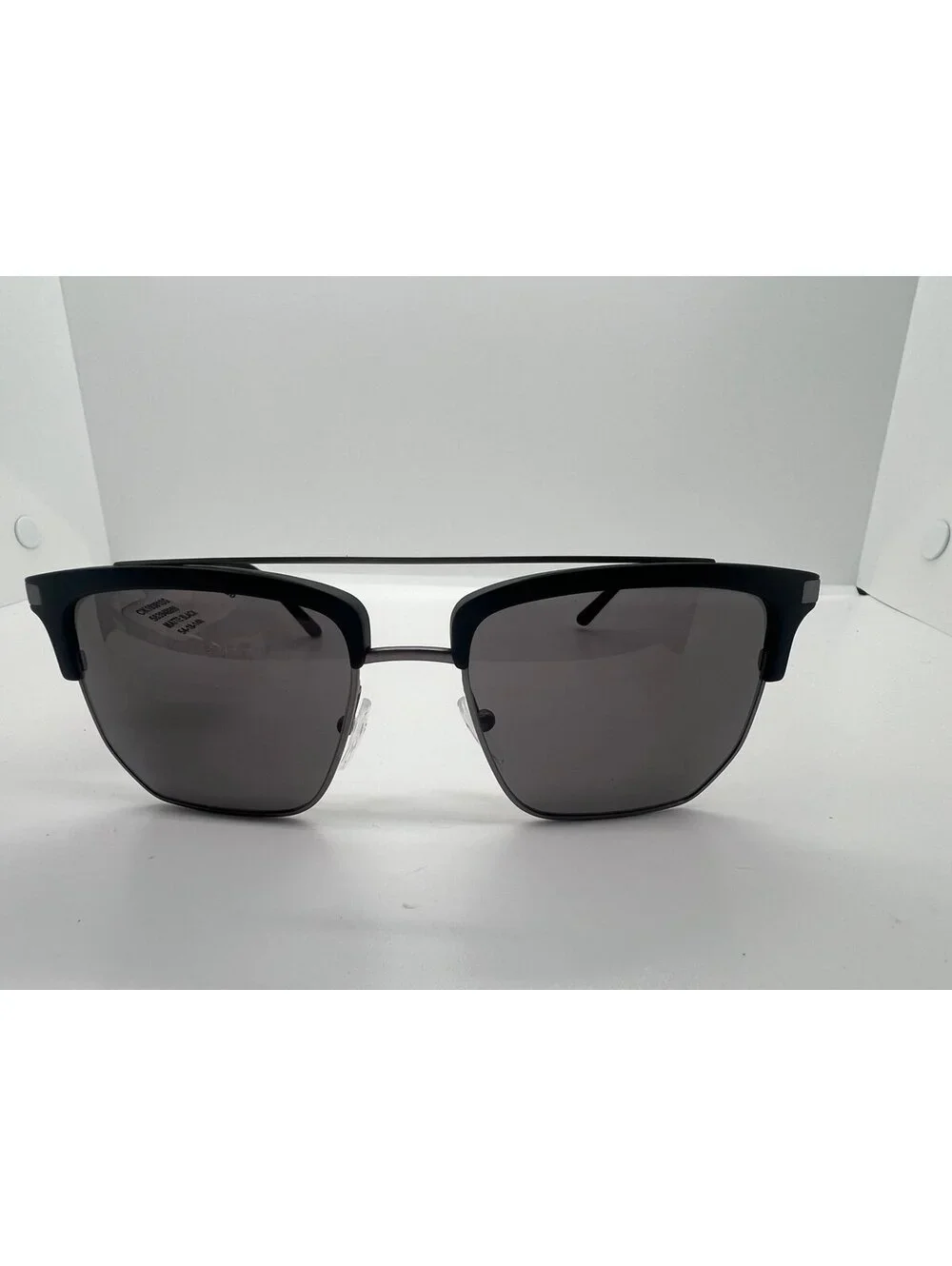 Calvin Klein Men's Matte Black Geometric Sunglasses